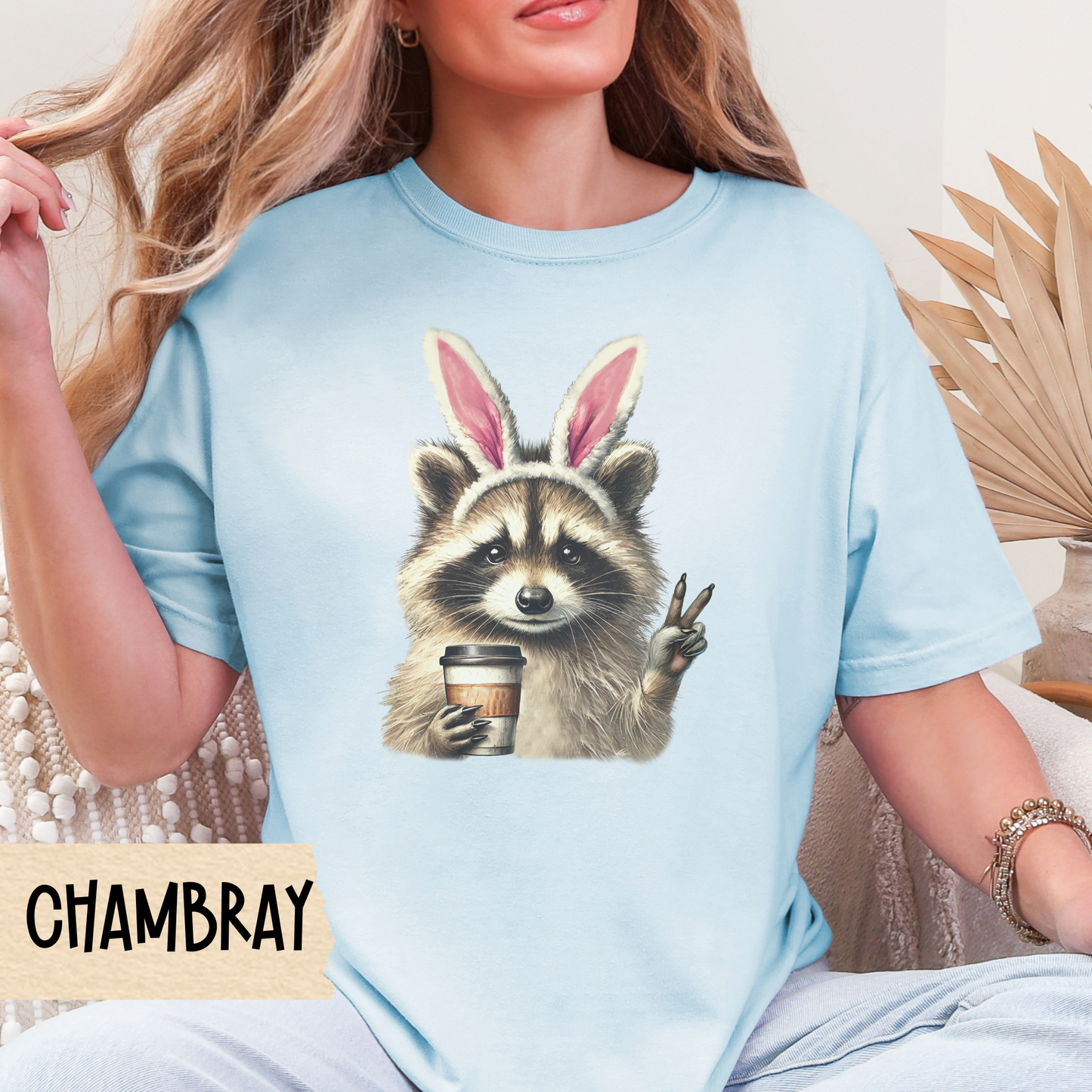 Funny Raccoon Shirt, Easter Bunny Shirt, Raccoon Shirt, Comfort Colors, Easter Gift, Animal Lover Gift, Meme Shirt