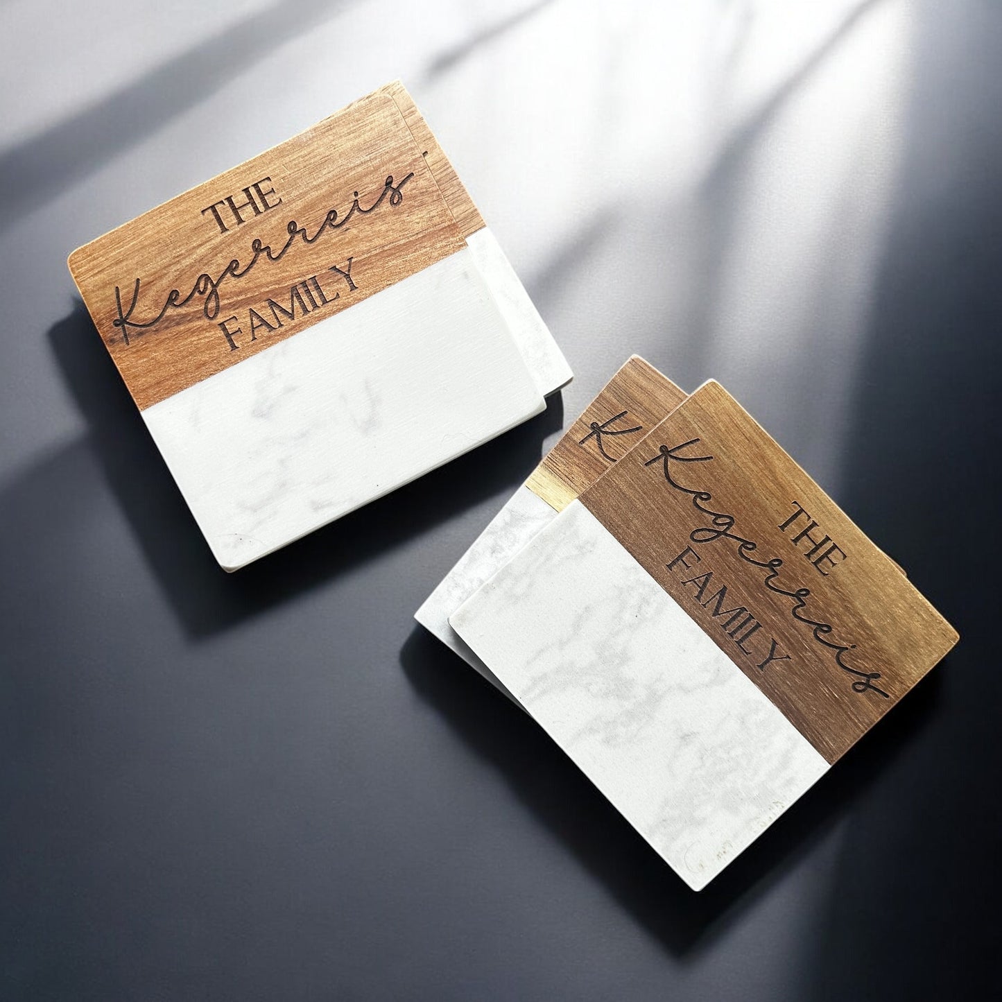 Marble Coaster Set - Personalized