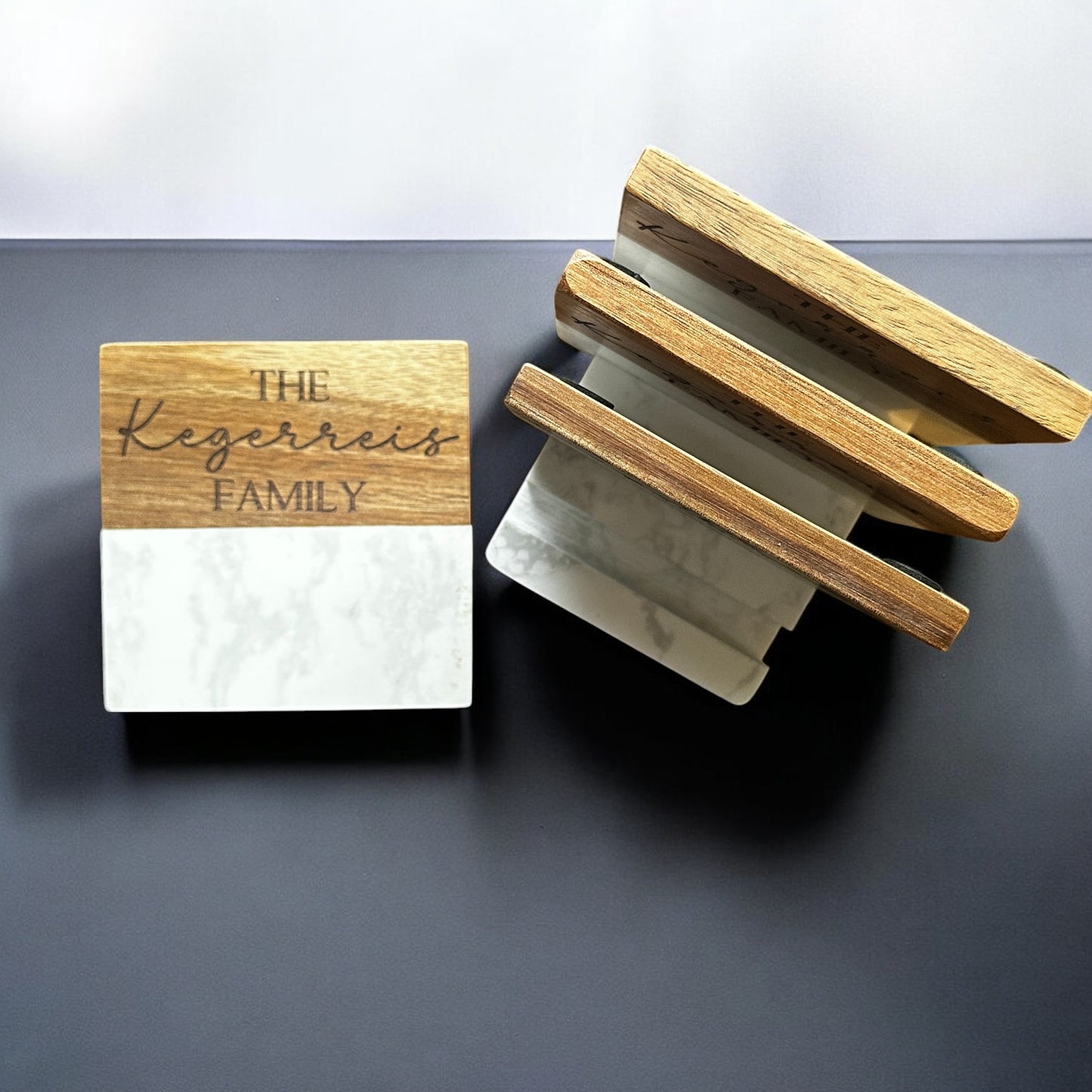 Marble Coaster Set - Personalized