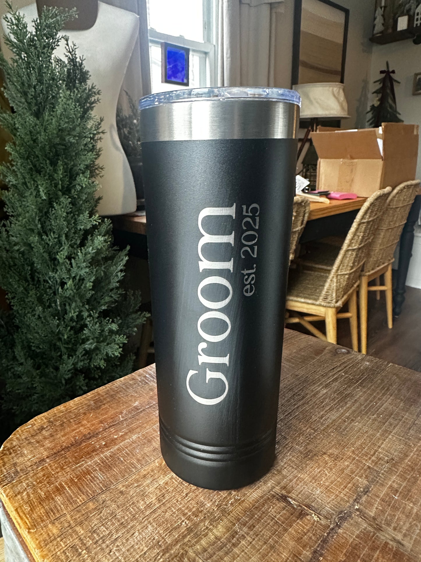 Personalized Skinny Tumbler – Custom Engraved Gift