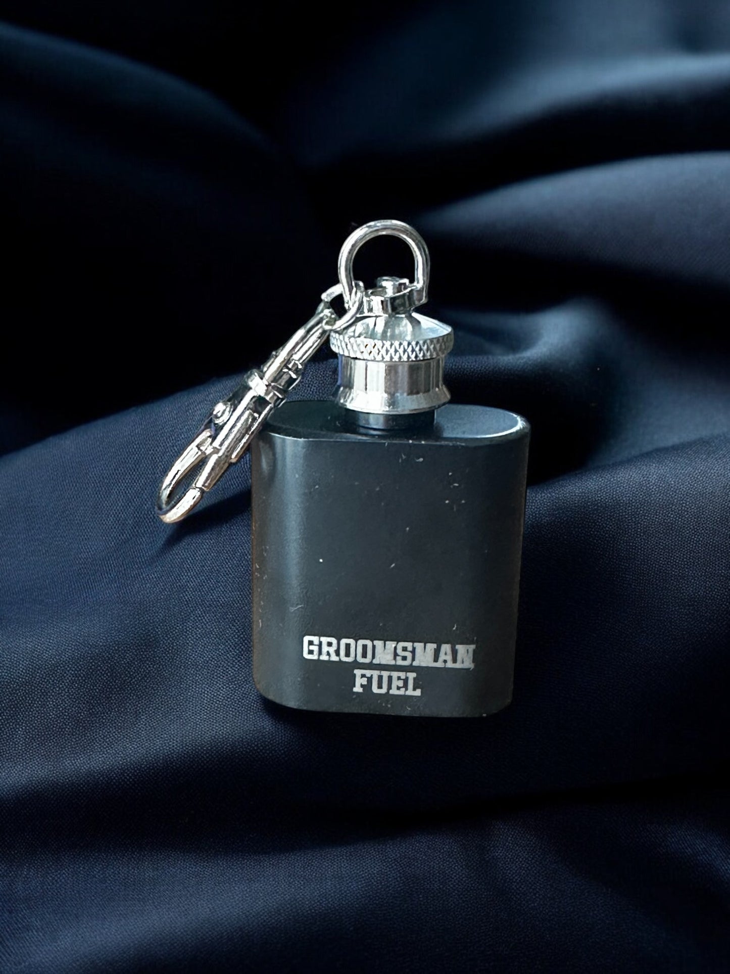 Personalized 1oz Flask Keychain – Custom Engraved Mini Flask
