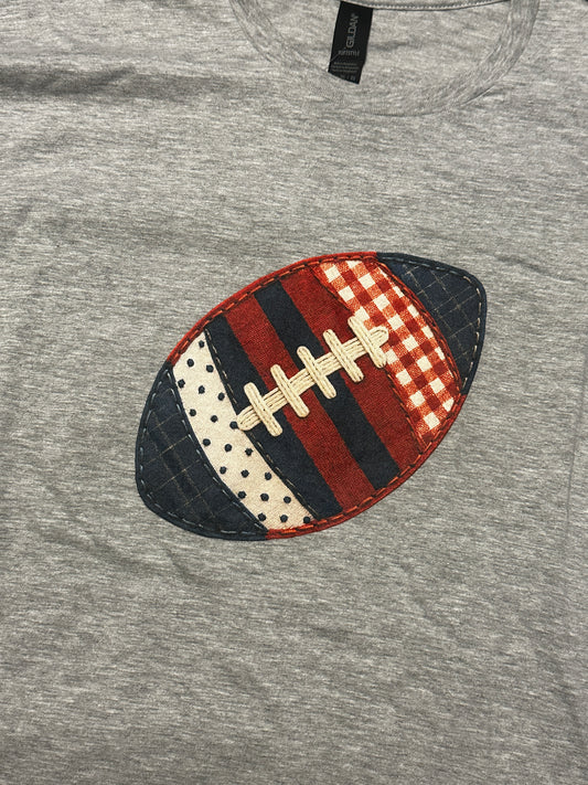 Buffalo Football Faux Patchwork, Gildan Softstyle T-Shirt