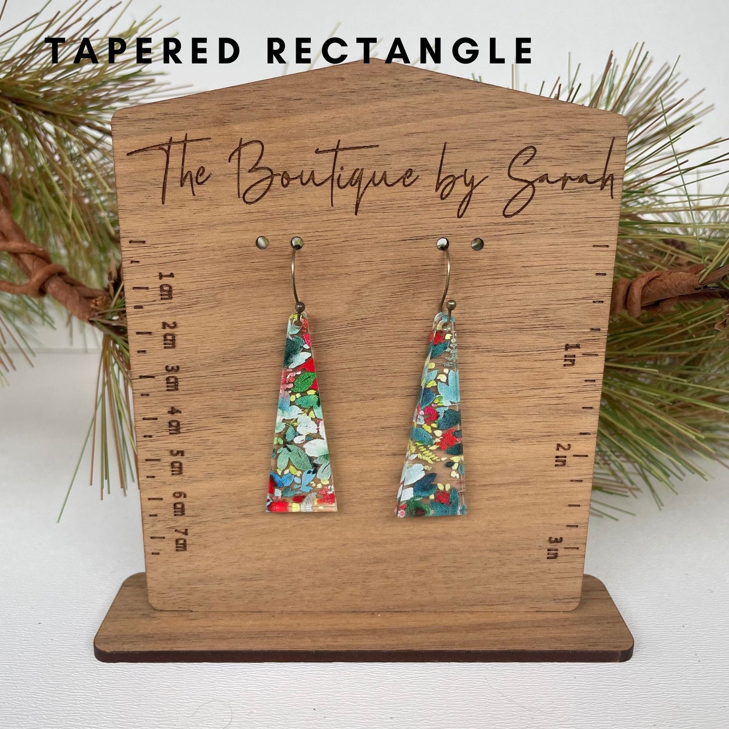 Christmas Poinsettia Earrings, Christmas Floral Earrings, Xmas Earrings, Teacher Earrings, Winter Jewelry, Gift for Her, Christmas Eve