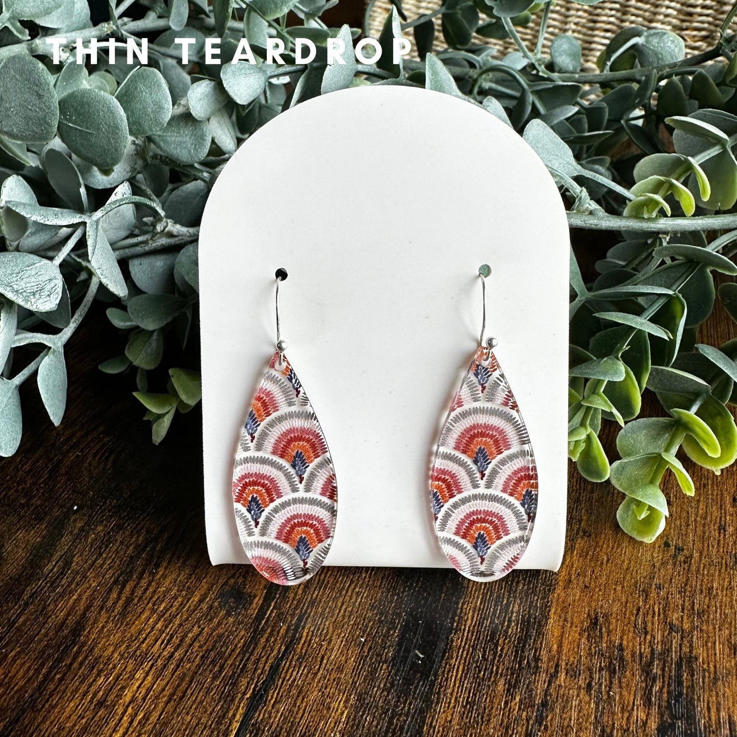 Boho Earrings, Rainbow Earrings, Boho Chic Jewelry, Acrylic Earrings, Gift for Her, Teacher Earrings, Bohemian Jewelry