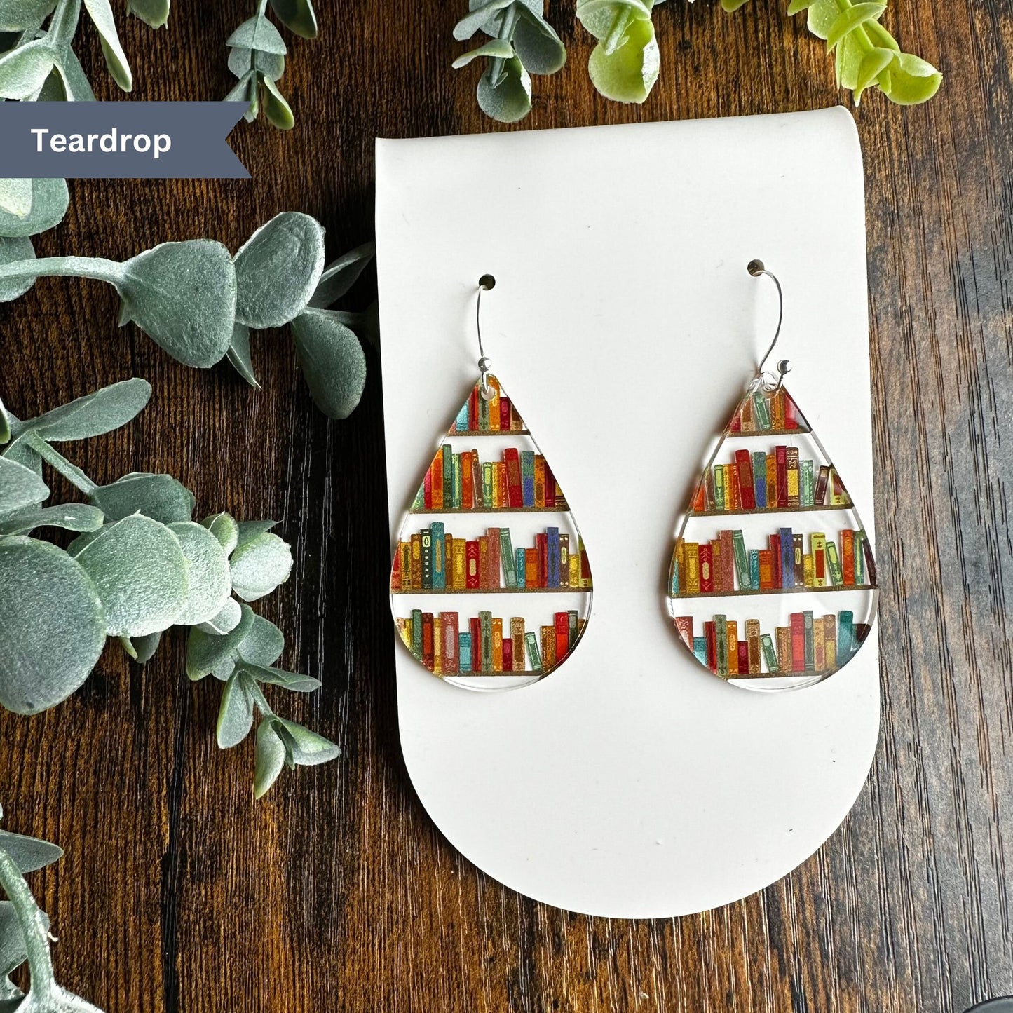 Book Earrings, Book Earrings Dangle, Book Nerd, Book Lover, Librarian Gift, English Teacher Gift, Reading Earrings, Reader Gift