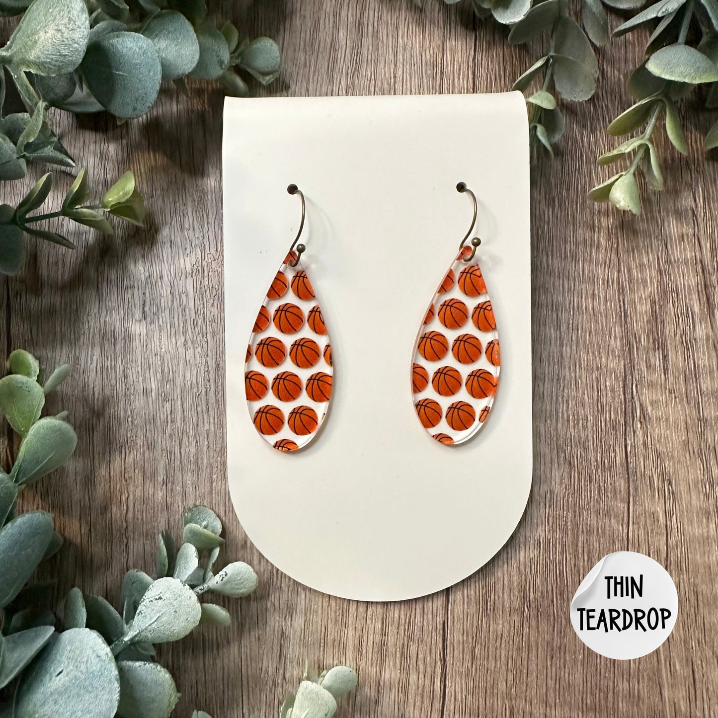 Basketball Earrings, Sports Mom Earrings, Basketball, Basketball Mom, Team Spirit, Sports Jewelry, Basketball Coach, Cheerleader