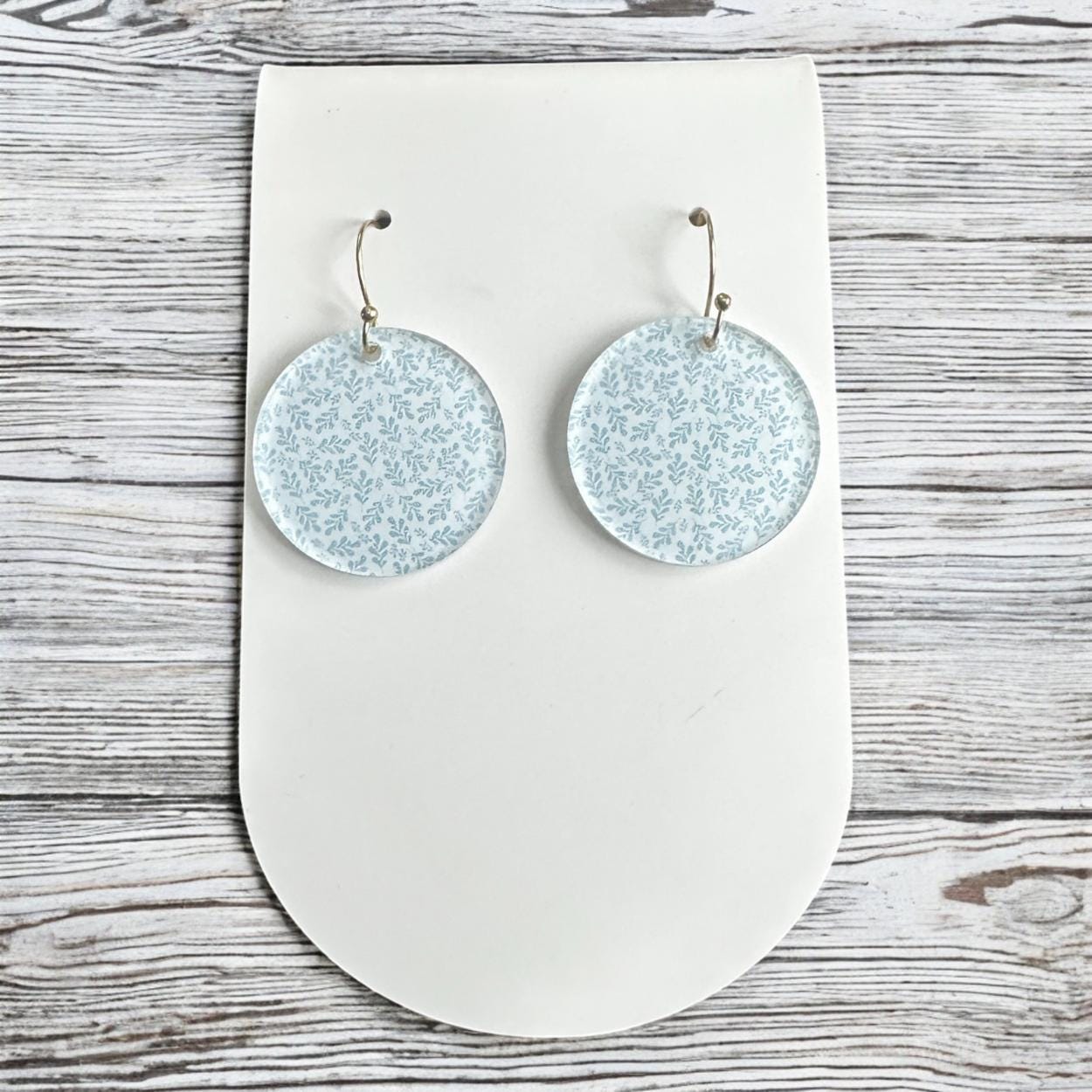 Dainty Floral Earrings, Minimalist Flower Earrings, Lightweight Acrylic Earrings, Simple Dangle Earrings, Boho Earrings, Gift for Her