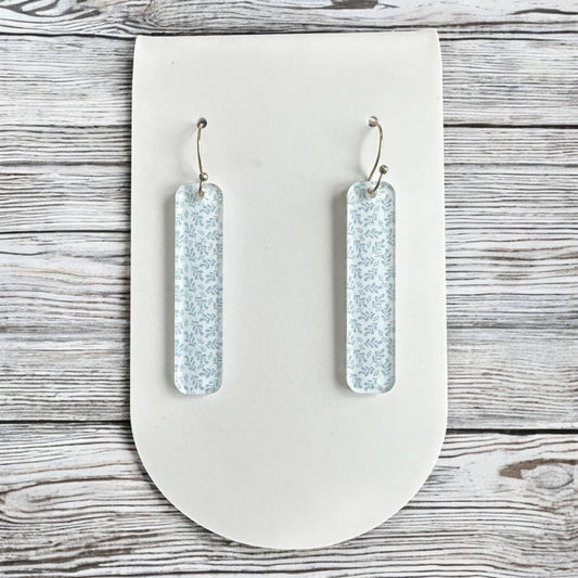 Dainty Floral Earrings, Minimalist Flower Earrings, Lightweight Acrylic Earrings, Simple Dangle Earrings, Boho Earrings, Gift for Her