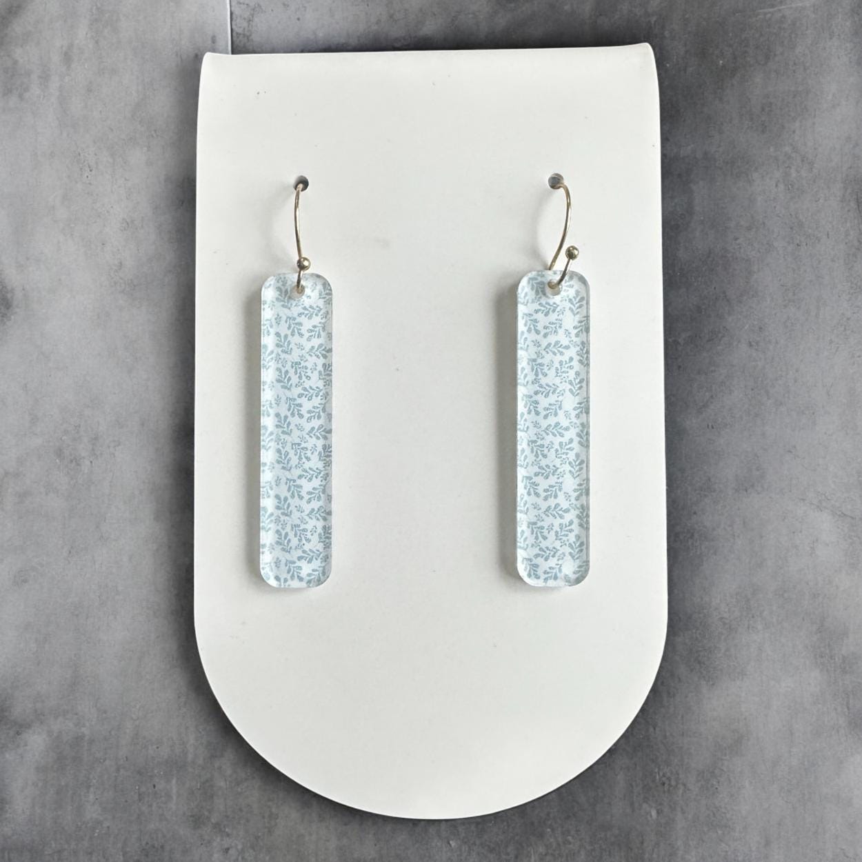 Dainty Floral Earrings, Minimalist Flower Earrings, Lightweight Acrylic Earrings, Simple Dangle Earrings, Boho Earrings, Gift for Her