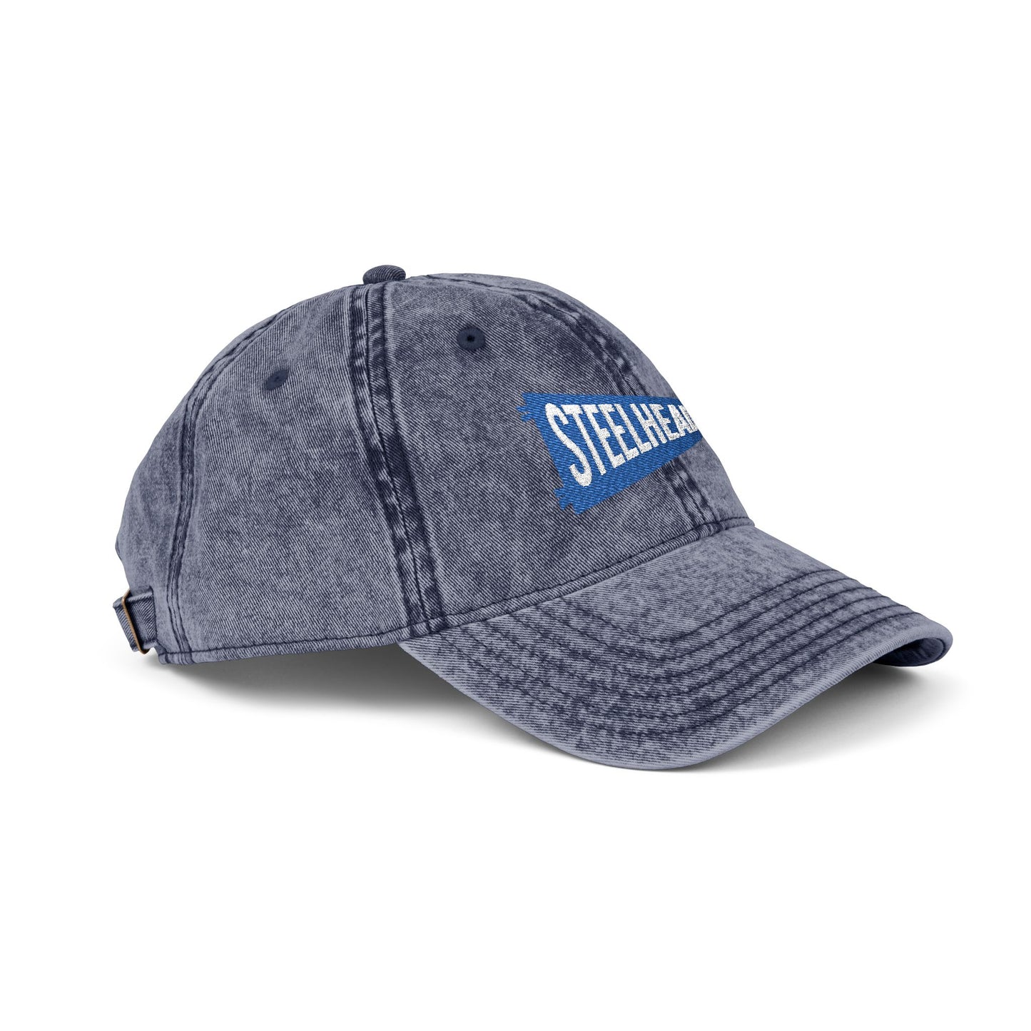 Steelheads Hat, Embroidered Baseball Hat, Boys Baseball Team Hat, Vintage Dad Cap, Custom Team Hat, Distressed Baseball Hat, Youth Sports Cap