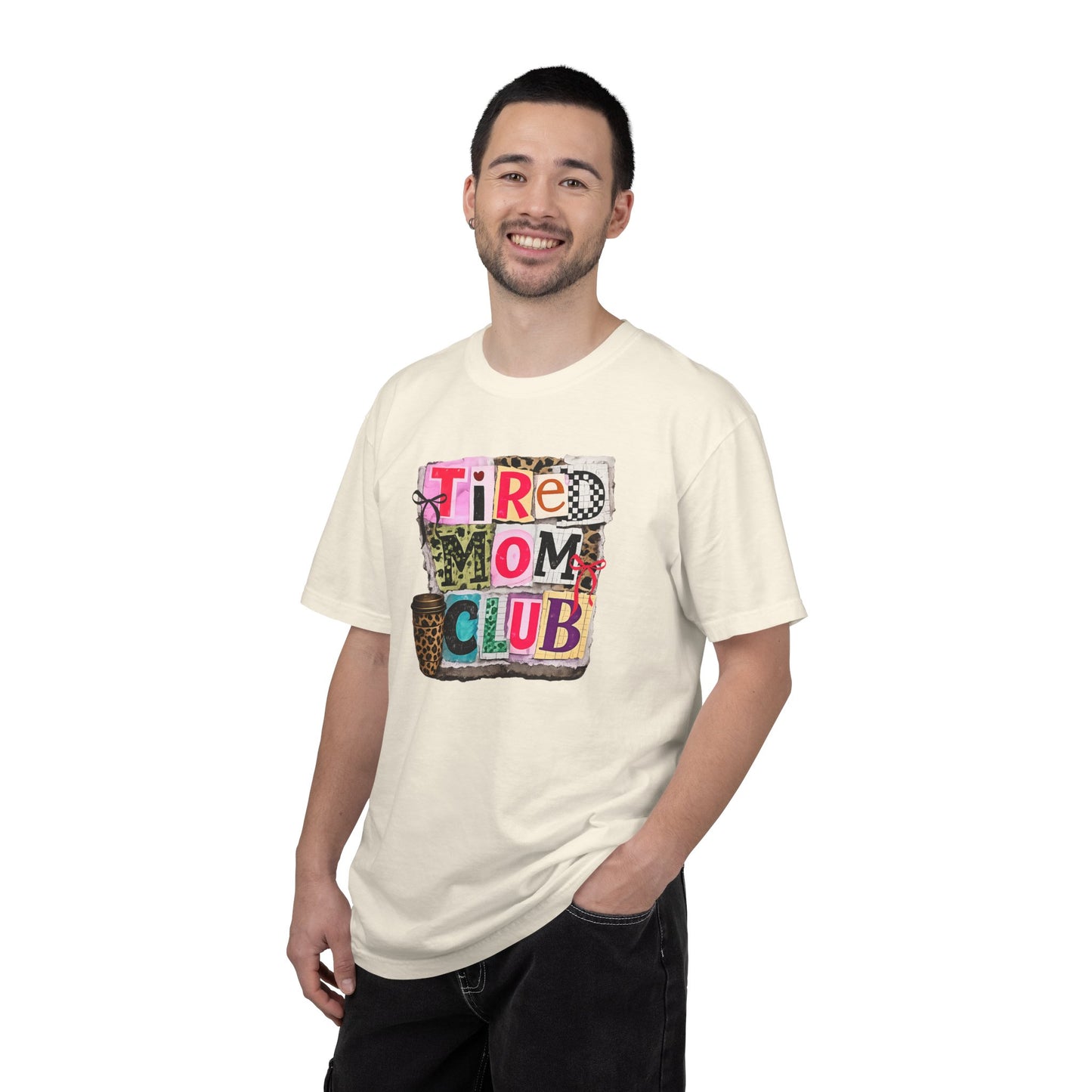 Cool Mom Club Shirt, Trendy Mom Graphic Tee, Leopard Coffee Mom Shirt, Coquette Bow Mama Tee, Aesthetic Collage Mom Gift, Comfort Colors 1717