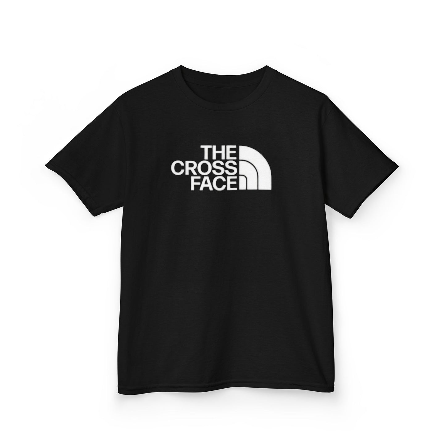 Kids Cross Face Tee — Bold Cross Graphic Shirt for Children