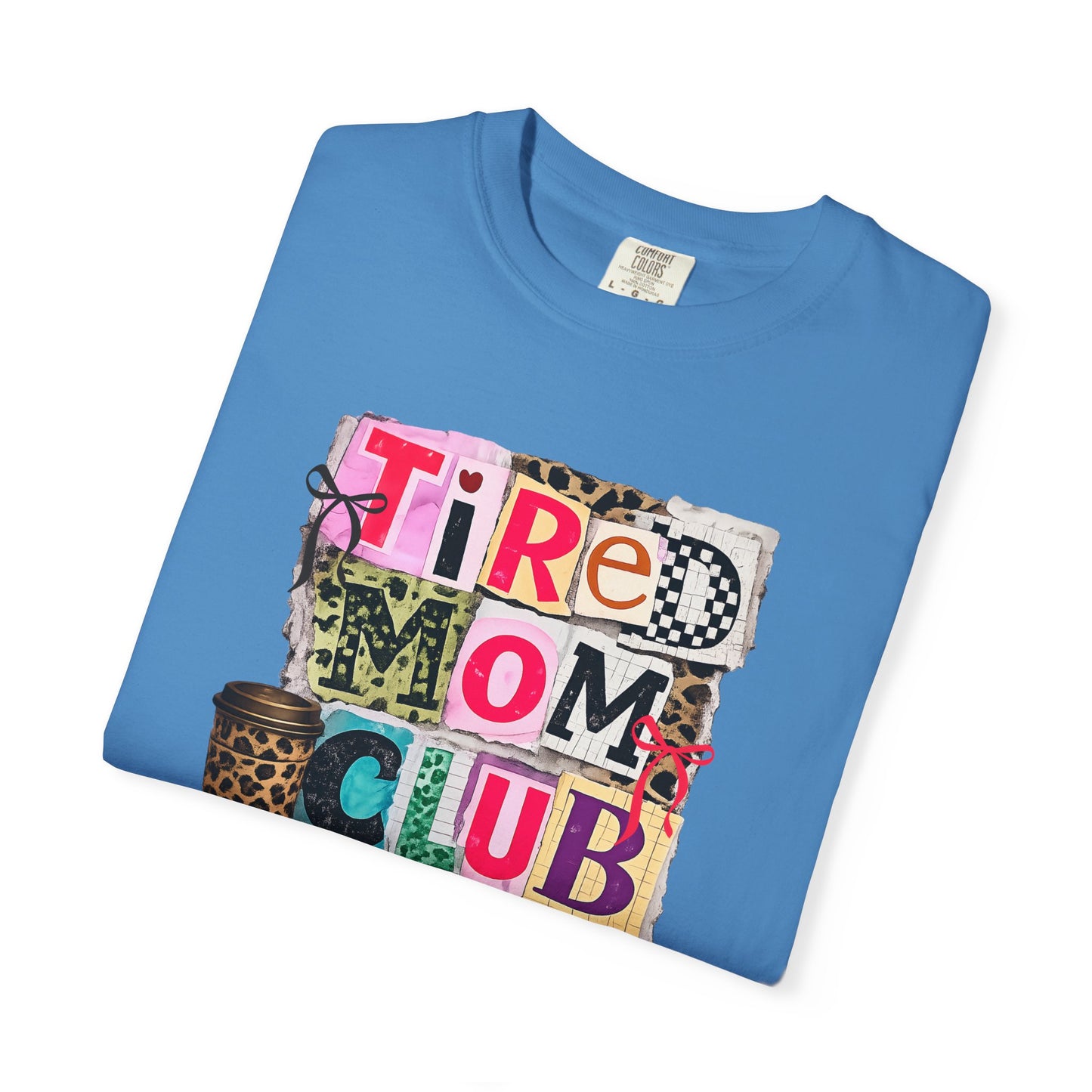 Cool Mom Club Shirt, Trendy Mom Graphic Tee, Leopard Coffee Mom Shirt, Coquette Bow Mama Tee, Aesthetic Collage Mom Gift, Comfort Colors 1717
