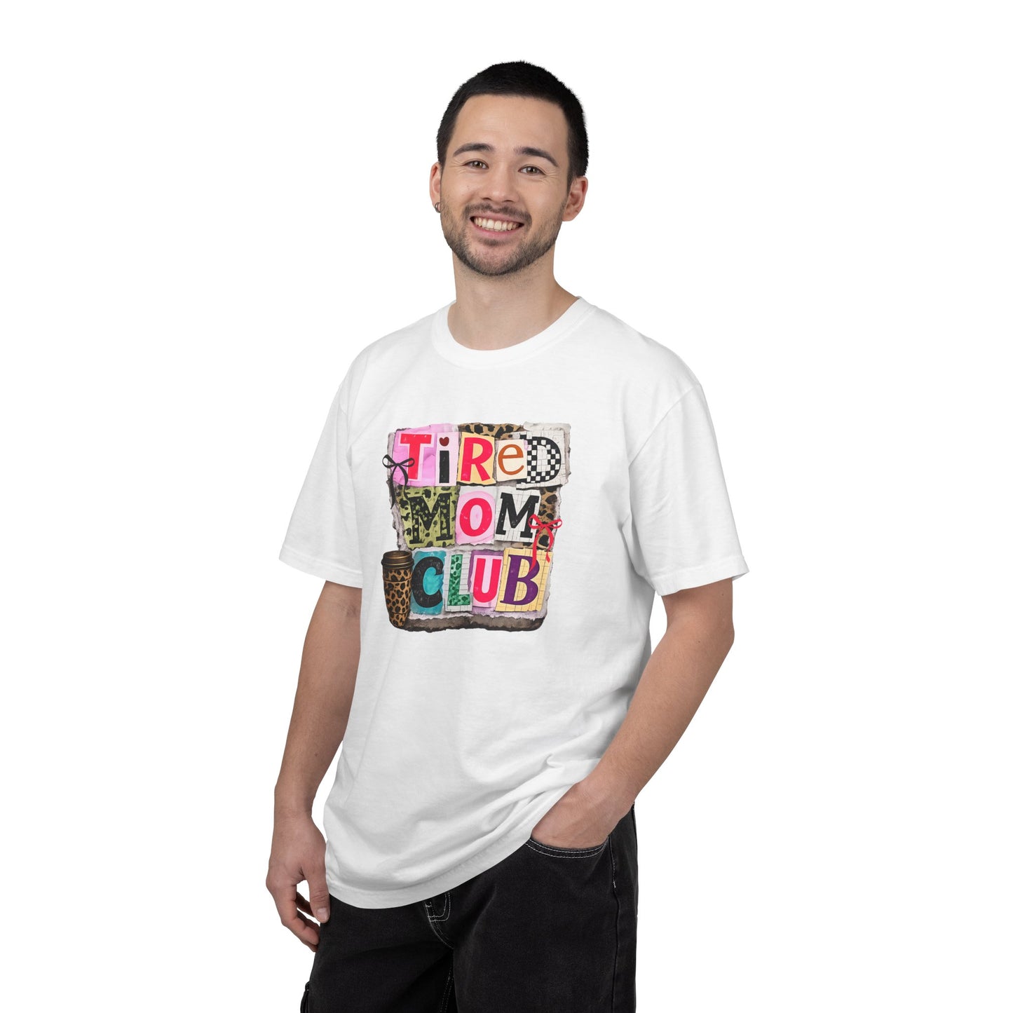 Cool Mom Club Shirt, Trendy Mom Graphic Tee, Leopard Coffee Mom Shirt, Coquette Bow Mama Tee, Aesthetic Collage Mom Gift, Comfort Colors 1717