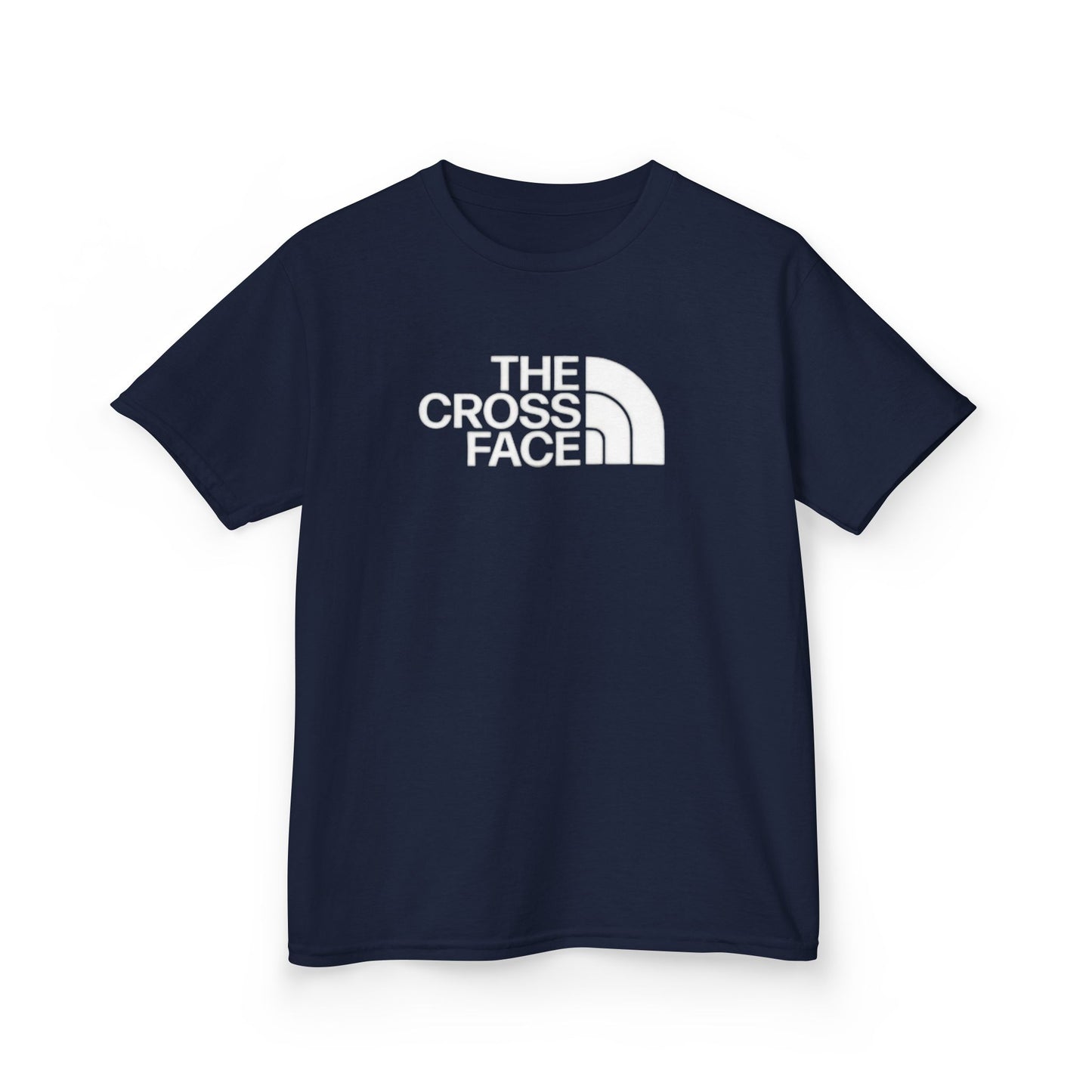 Kids Cross Face Tee — Bold Cross Graphic Shirt for Children