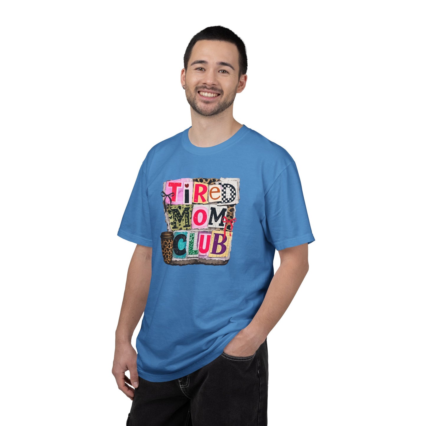 Cool Mom Club Shirt, Trendy Mom Graphic Tee, Leopard Coffee Mom Shirt, Coquette Bow Mama Tee, Aesthetic Collage Mom Gift, Comfort Colors 1717