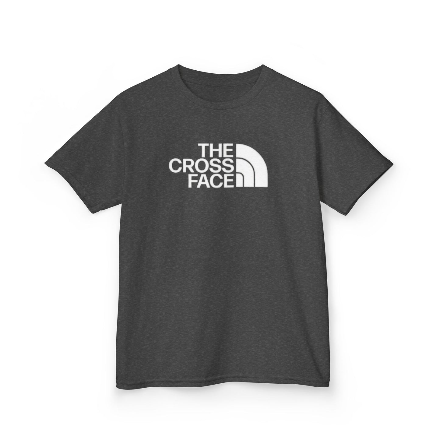 Kids Cross Face Tee — Bold Cross Graphic Shirt for Children