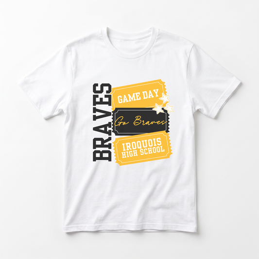 Personalized School Spirit Shirt, Custom Mascot Game Day Tee, Personalized High School Spirit Wear, Football Basketball Cheer Fan Shirt