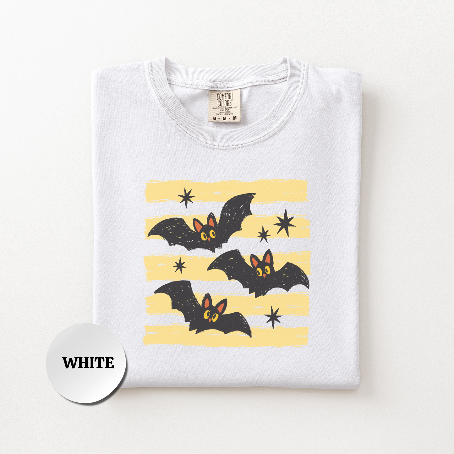 Bat Shirt, Cute Halloween Comfort Colors Shirt, Retro Spooky Season Tee, Halloween Bat Graphic Shirt, Fall Halloween Gift