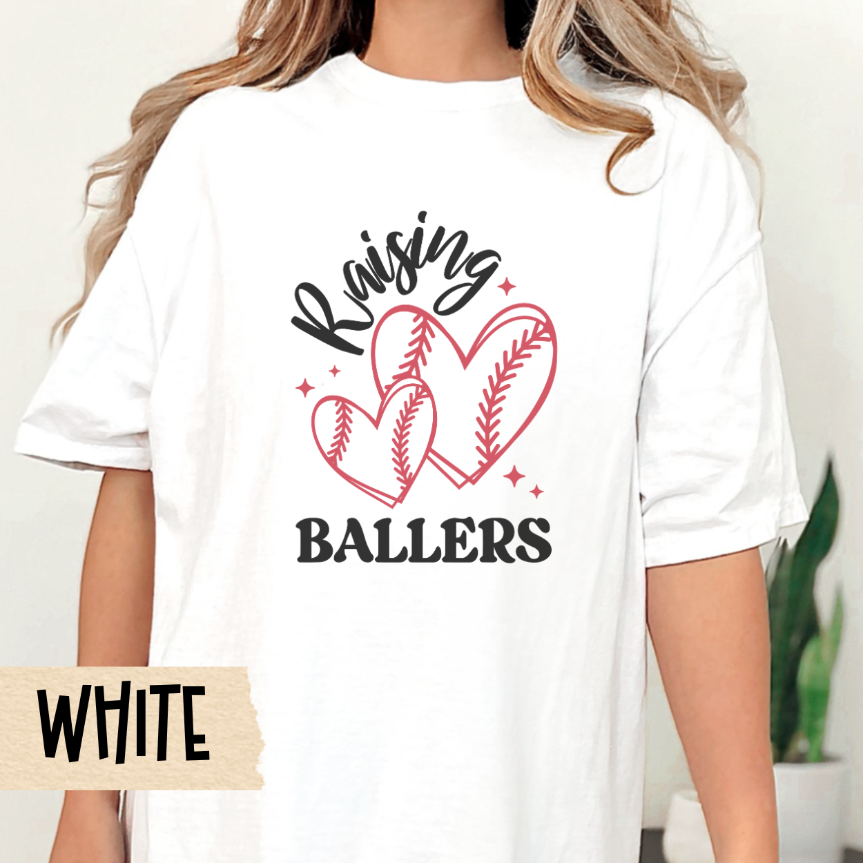 Raising Ballers Shirt, Baseball Mom Tee, Comfort Colors, Gift for Sports Moms, Soft Casual Tee, Perfect for Mother's Day, Everyday Comfort