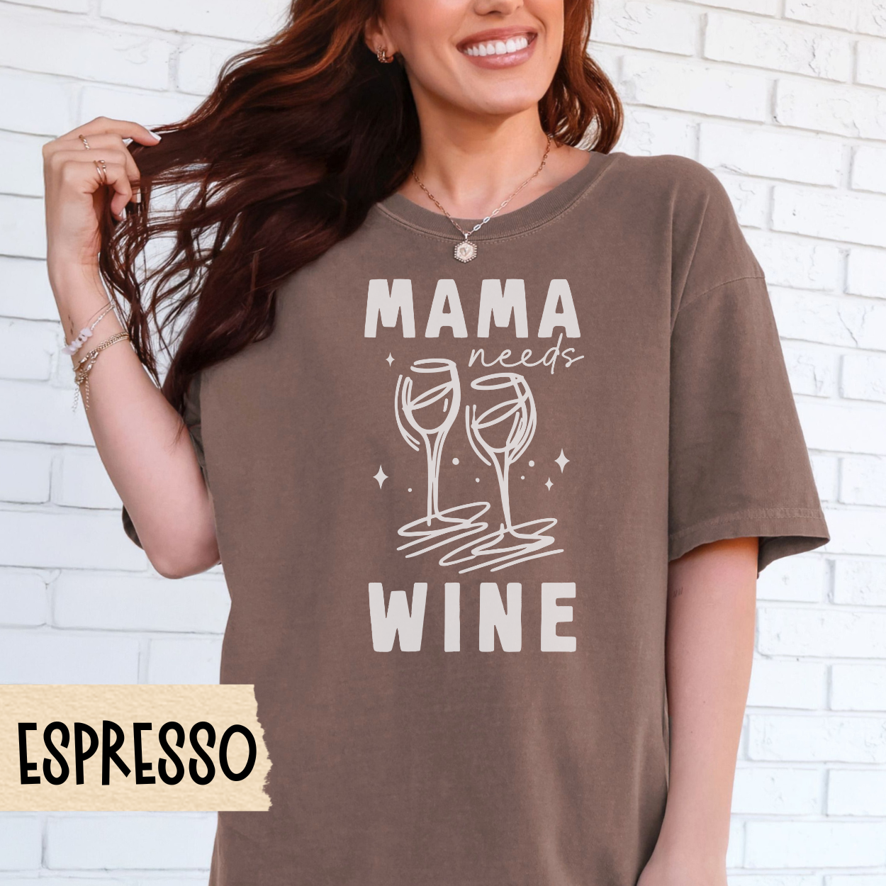 Mama Needs Wine shirt, funny mom shirt, wine lover gift, Comfort Colors tee, mom life shirt, Mother's Day gift, wine mom aesthetic