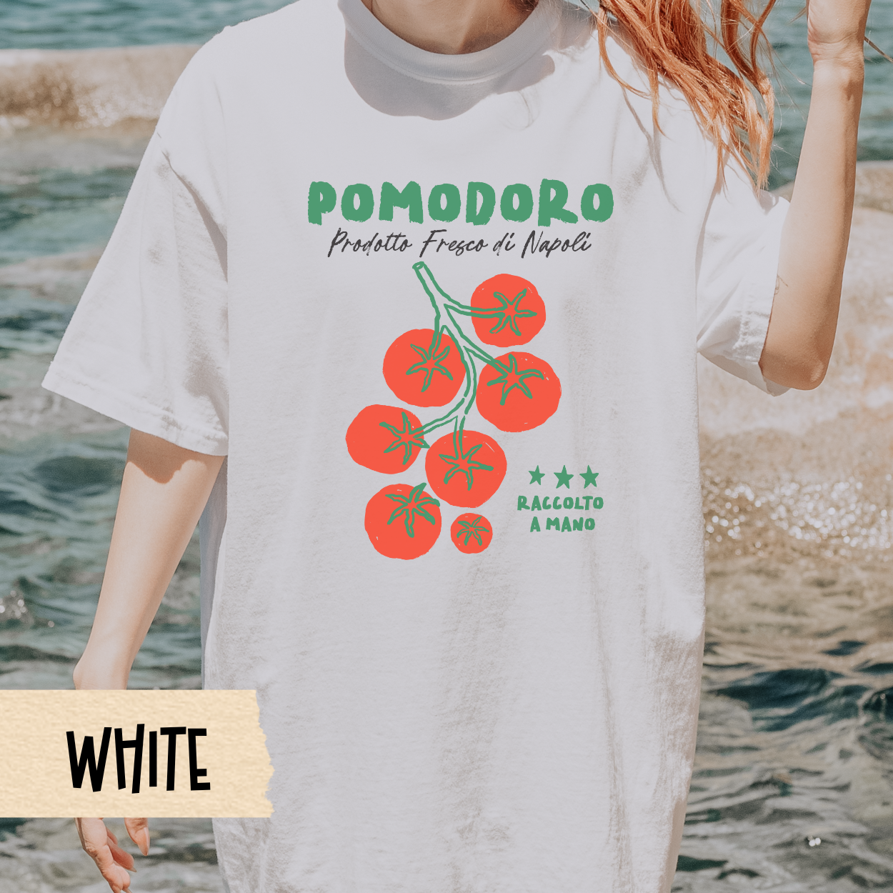 Italian Tomato Shirt, Napoli Foodie Tee, Comfort Colors T-Shirt, Vintage Produce Design, Pomodoro Graphic Top, Mediterranean Style Shirt