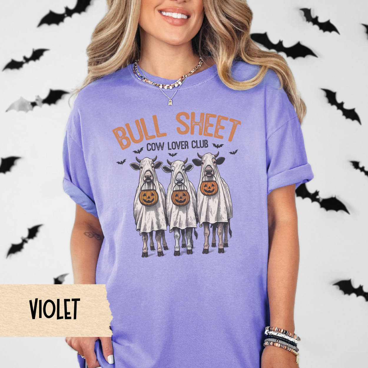Cow Lover Halloween Shirt, Funny Cow Ghost Tee, Farm Animal Pun Shirt, Comfort Colors Cow Lover Shirt, Fall Spooky Graphic T-Shirt