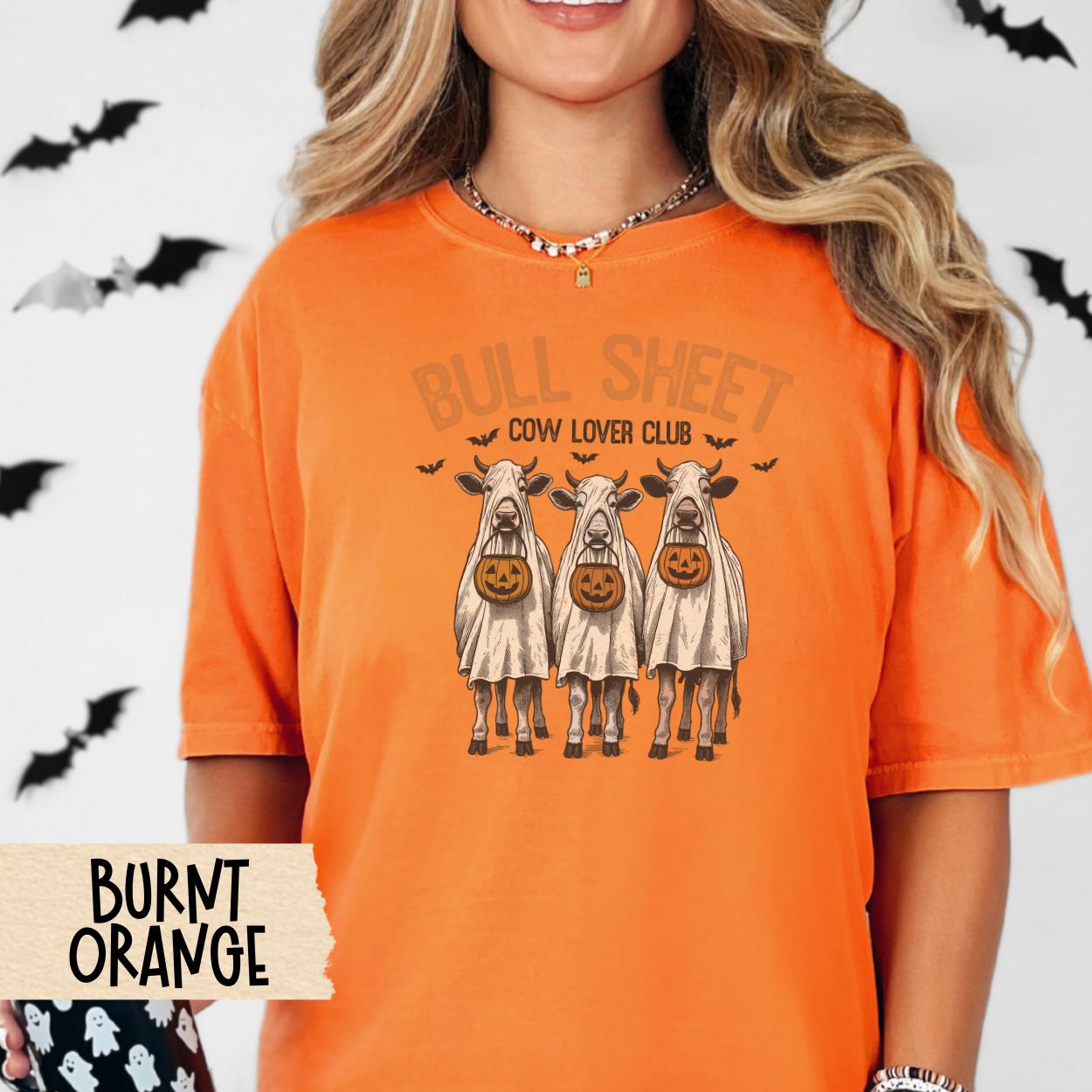 Cow Lover Halloween Shirt, Funny Cow Ghost Tee, Farm Animal Pun Shirt, Comfort Colors Cow Lover Shirt, Fall Spooky Graphic T-Shirt