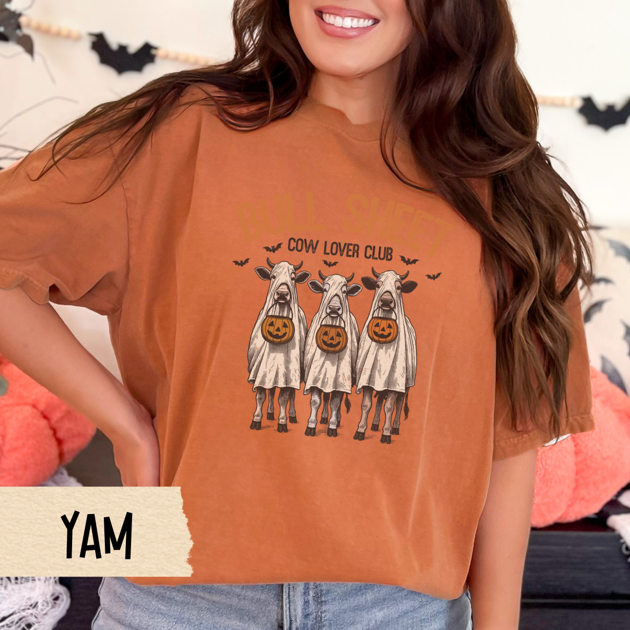 Cow Lover Halloween Shirt, Funny Cow Ghost Tee, Farm Animal Pun Shirt, Comfort Colors Cow Lover Shirt, Fall Spooky Graphic T-Shirt