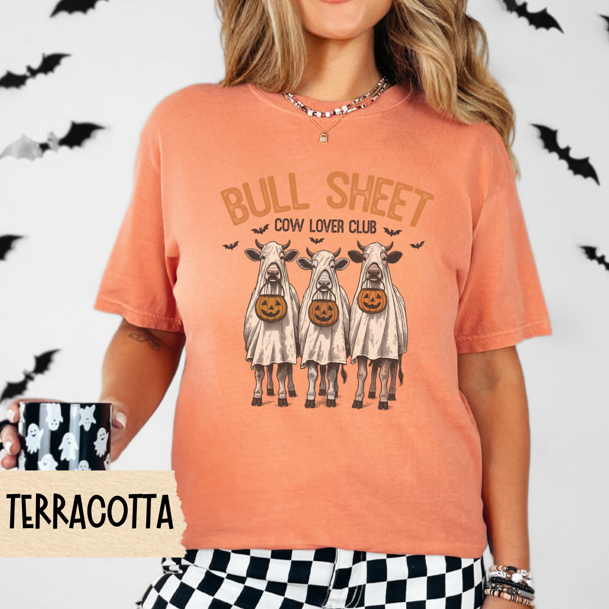 Cow Lover Halloween Shirt, Funny Cow Ghost Tee, Farm Animal Pun Shirt, Comfort Colors Cow Lover Shirt, Fall Spooky Graphic T-Shirt