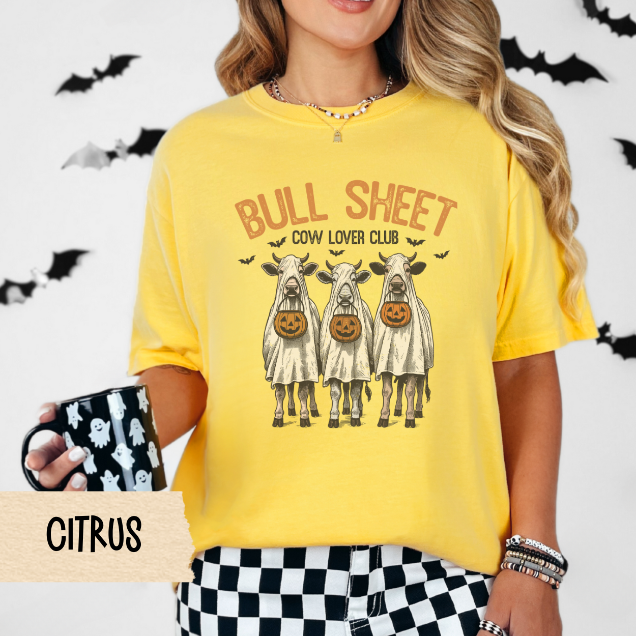 Cow Lover Halloween Shirt, Funny Cow Ghost Tee, Farm Animal Pun Shirt, Comfort Colors Cow Lover Shirt, Fall Spooky Graphic T-Shirt