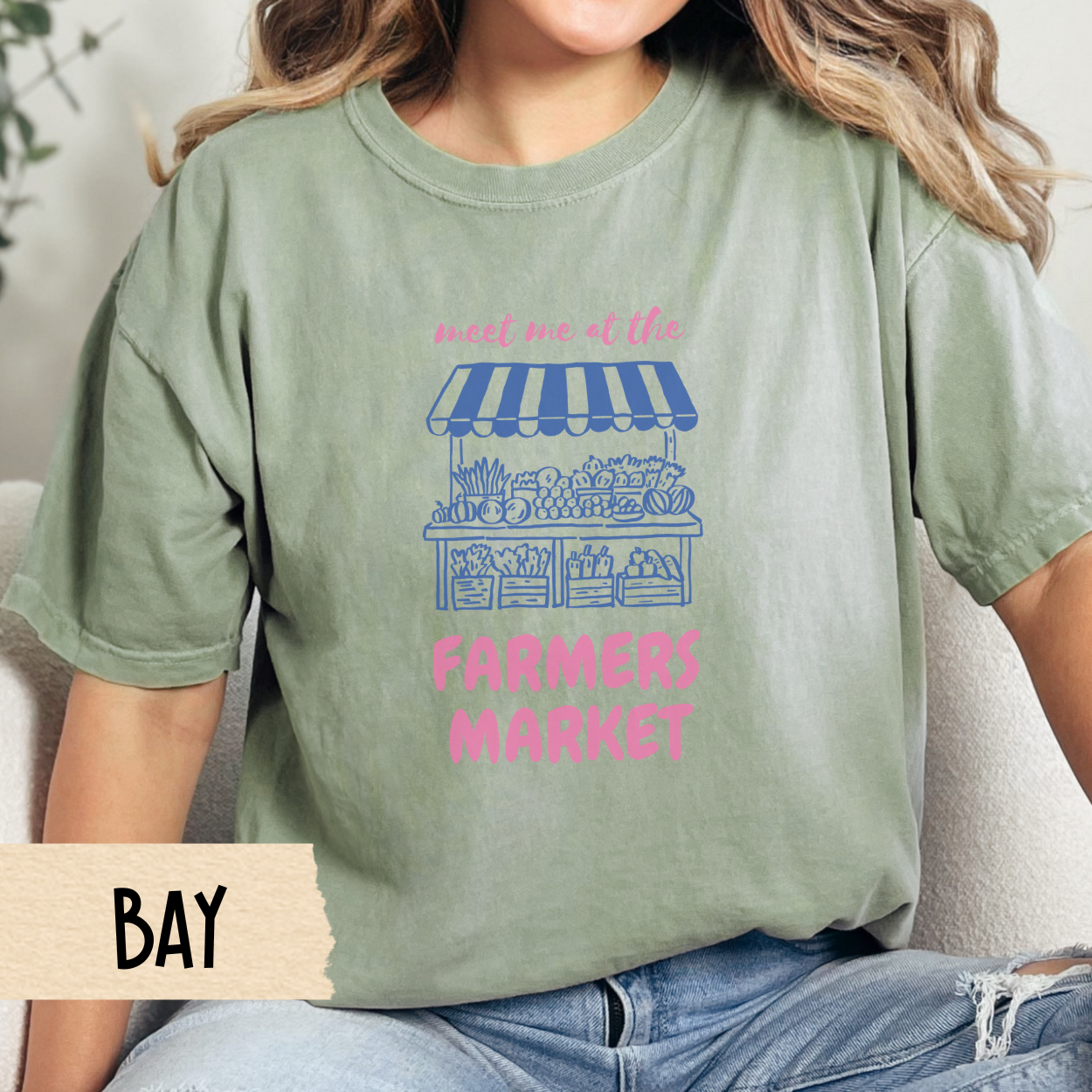 Farmers Market Shirt, Comfort Colors Market Stand Tee, Fresh Produce Graphic Top, Local Farm Veggie Shirt, Cute Grocery Day T-Shirt