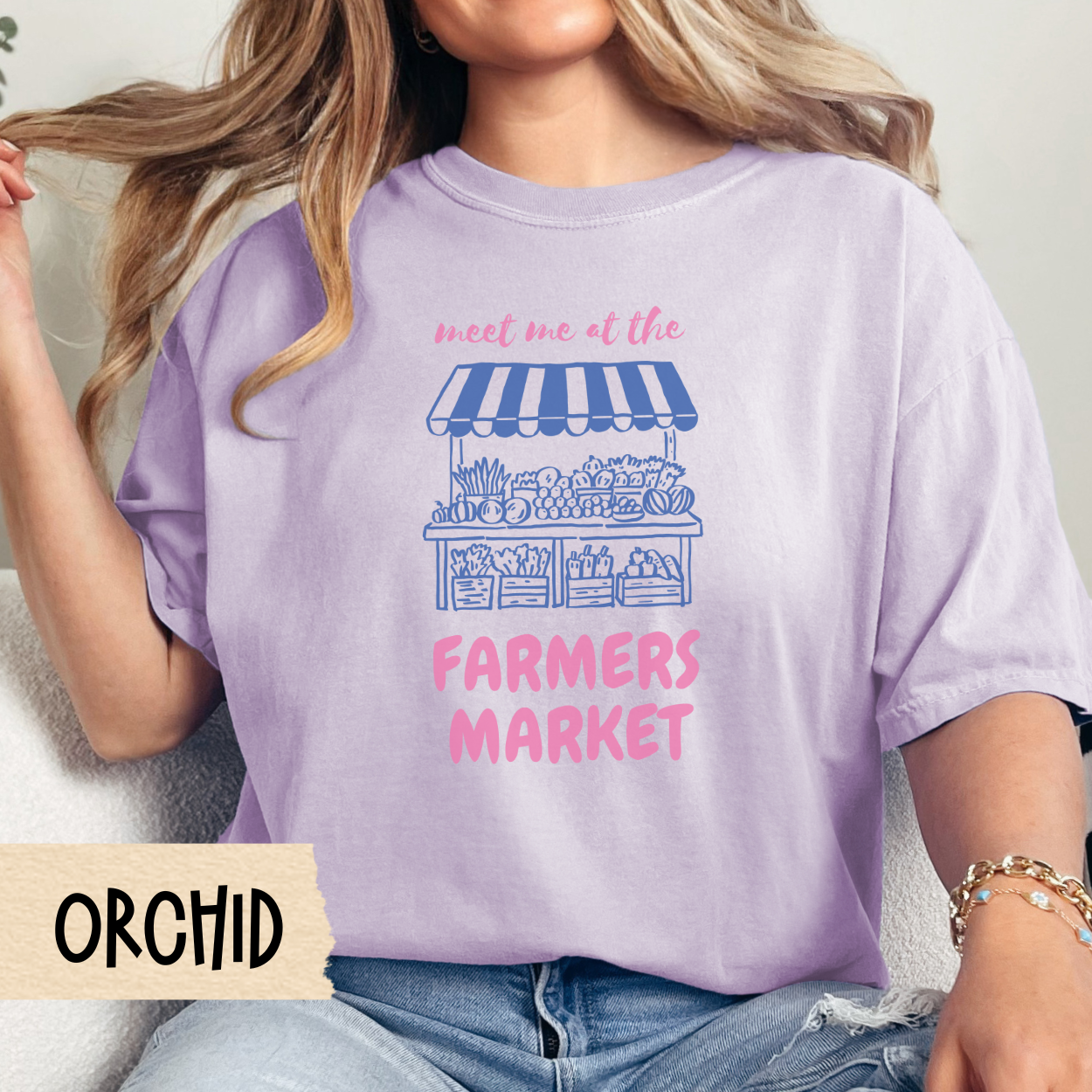Farmers Market Shirt, Comfort Colors Market Stand Tee, Fresh Produce Graphic Top, Local Farm Veggie Shirt, Cute Grocery Day T-Shirt