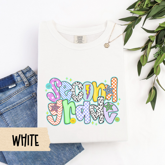 Second Grade Teacher Shirt, Fun 2nd Grade Back To School Tee, Comfort Colors Teacher Tee, Cute Teacher Outfit, First Day School Shirt