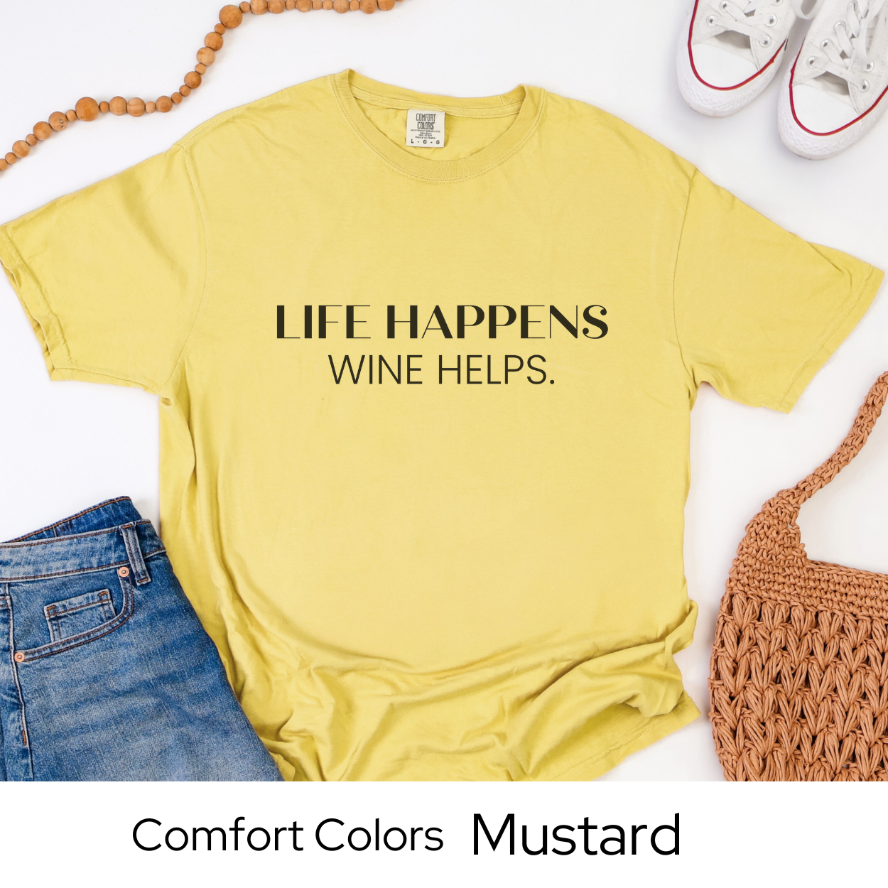 Wine Lover Comfort Colors Shirt, Funny Brunch T-Shirt for Women, Girls Night Gift Tee, Casual Unisex Red Wine Drinking Graphic Tee