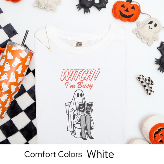 Funny Ghost Halloween Shirt, Retro Spooky Graphic Tee, Witchy Humor Comfort Colors Top, Fall Vintage Halloween TShirt