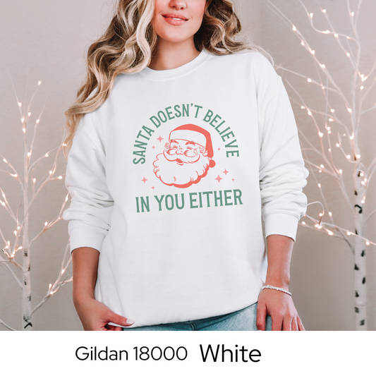 Funny Christmas Sweatshirt, Sarcastic Holiday Crewneck, Cozy Gildan 18000 Pullover, Rude Christmas Sweater, Gift for Women
