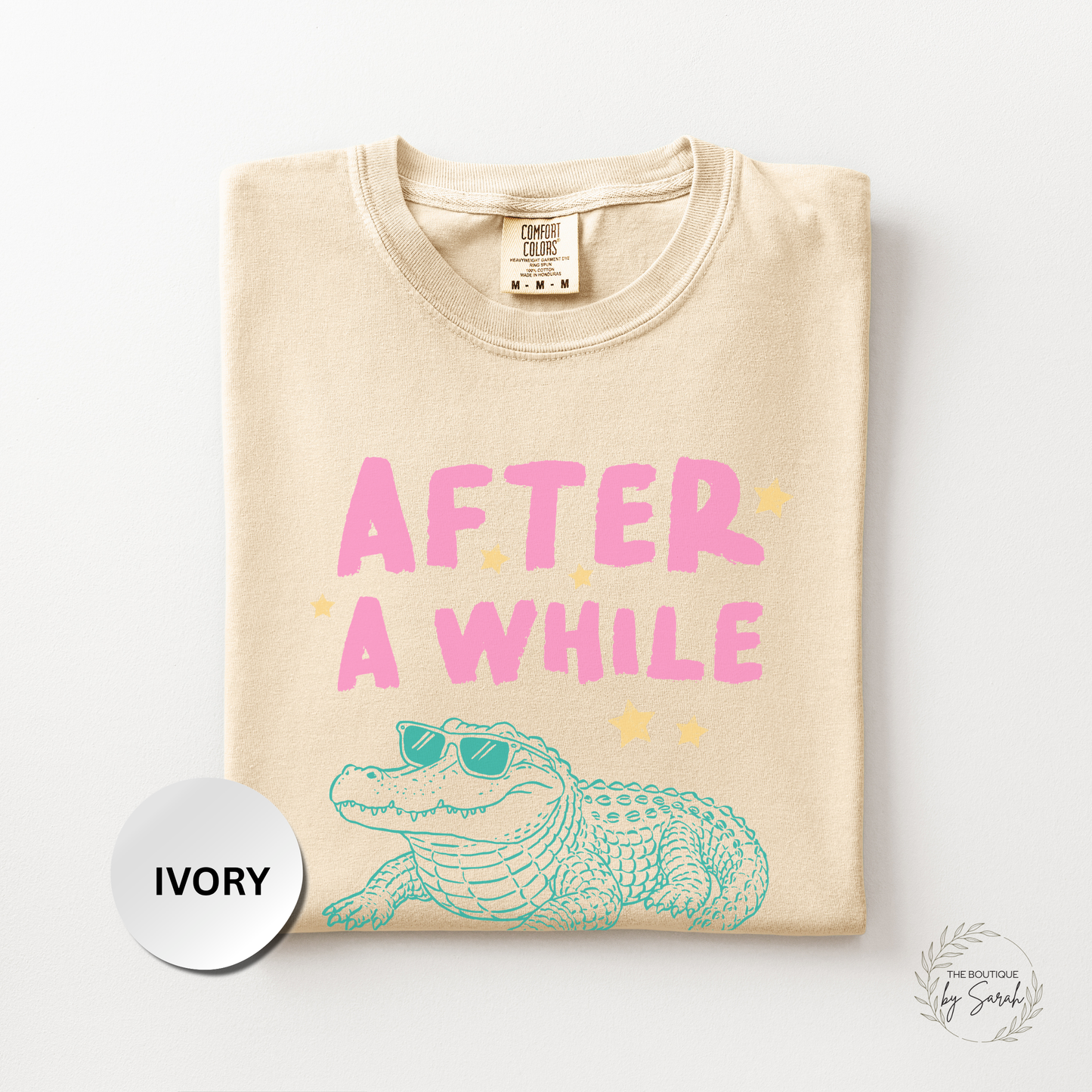 After A While Crocodile Shirt, Funny Summer Teacher Shirt, Retro Alligator Tee, Cute Summer Graphic Tee, Vacation Shirt
