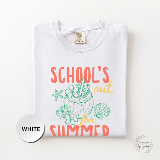 Schools Out for Summer Shirt, Teacher Summer Break Tee, Last Day of School Shirt, Cute Teacher Vacation Graphic Tee