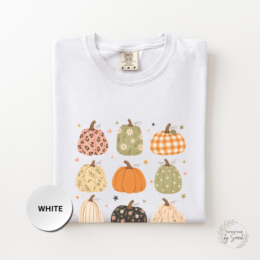 Fall Pumpkin Shirt, Comfort Colors Pumpkin Tee, Cute Autumn Graphic Tee, Vintage Fall Shirt, Thanksgiving Shirt, Cozy Fall Outfit