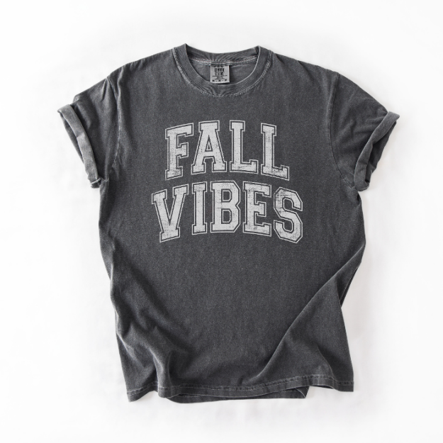 Fall Vibes Shirt, Cozy Autumn Graphic Tee, Preppy Fall Shirt, Comfort Colors 1717 Tee, Pumpkin Patch Outfit, Cute Fall Tee