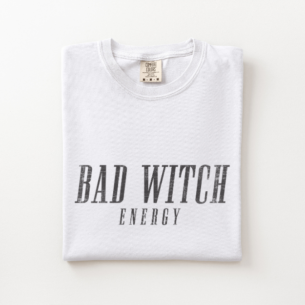Bad Witch Energy Shirt, Funny Halloween Shirt, Comfort Colors Halloween Tee, Witchy Graphic Tee, Spooky Season Shirt, Halloween Gift