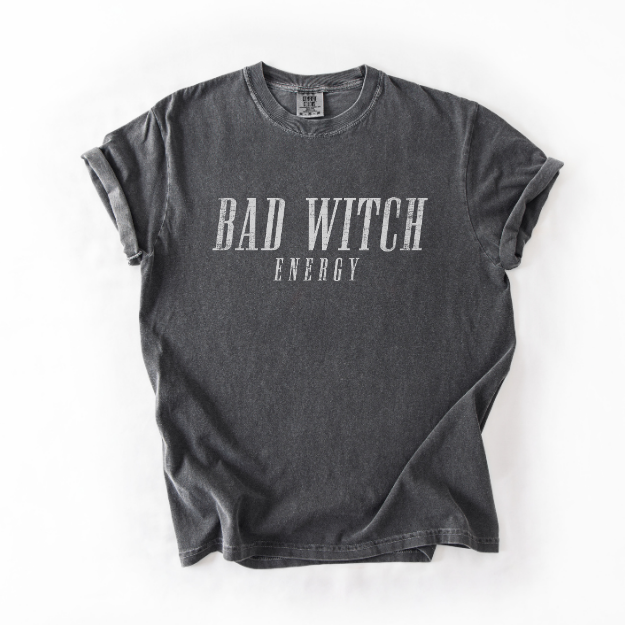 Bad Witch Energy Shirt, Funny Halloween Shirt, Comfort Colors Halloween Tee, Witchy Graphic Tee, Spooky Season Shirt, Halloween Gift