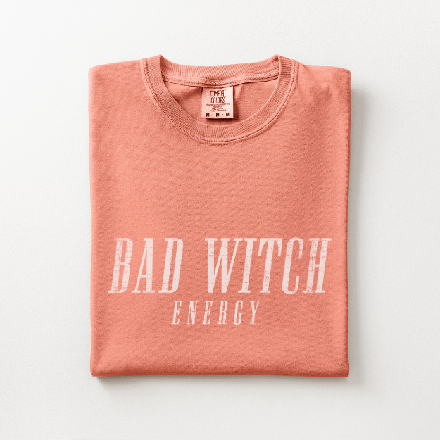 Bad Witch Energy Shirt, Funny Halloween Shirt, Comfort Colors Halloween Tee, Witchy Graphic Tee, Spooky Season Shirt, Halloween Gift