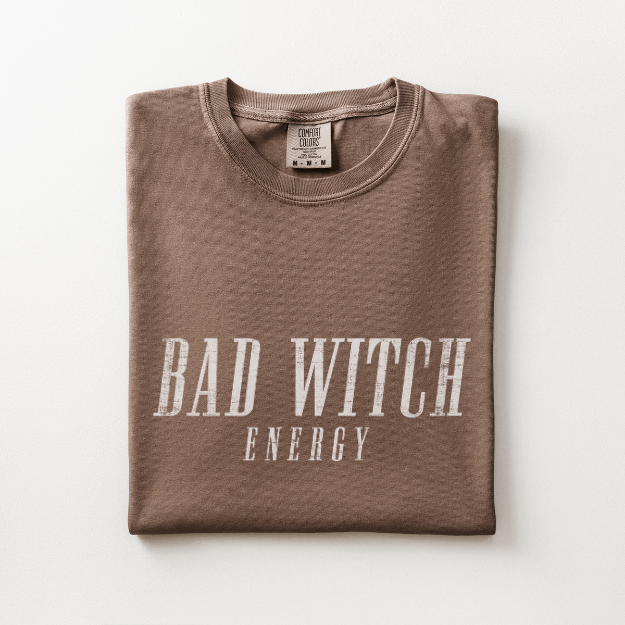 Bad Witch Energy Shirt, Funny Halloween Shirt, Comfort Colors Halloween Tee, Witchy Graphic Tee, Spooky Season Shirt, Halloween Gift