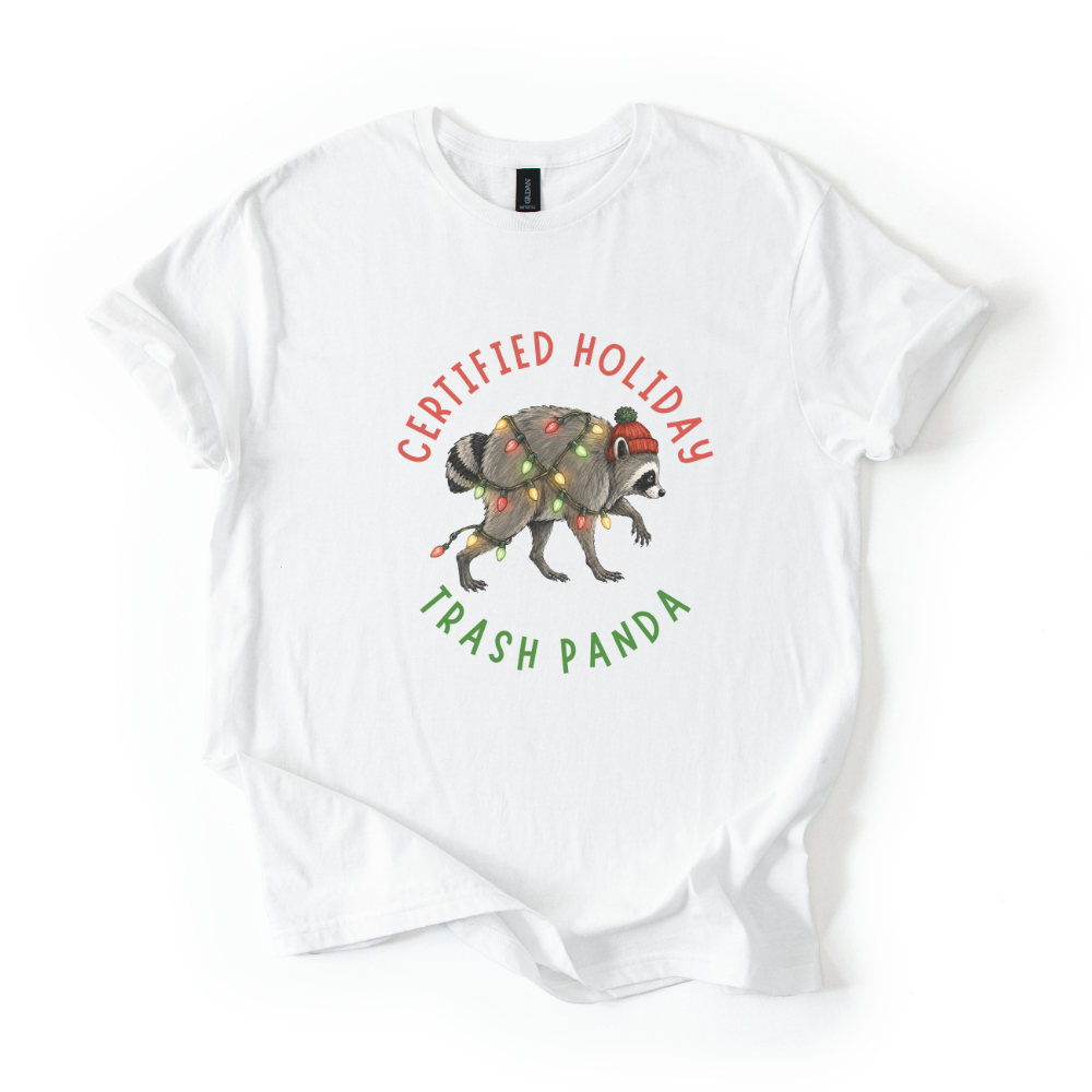 Christmas Raccoon Shirt, Funny Trash Panda Christmas Tee, Jimothy Raccoon Shirt, Raccoon Lover Gift, Funny Holiday Animal Tee