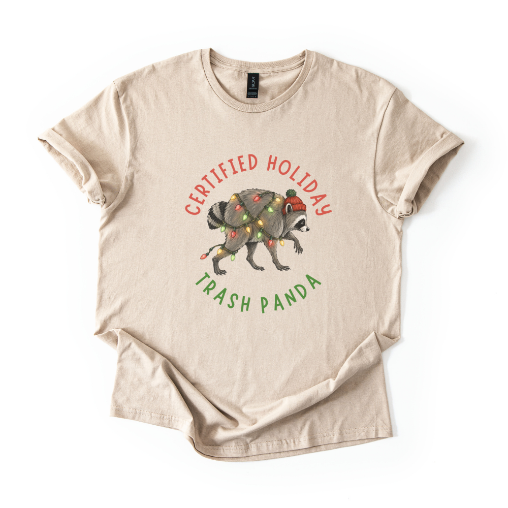 Christmas Raccoon Shirt, Funny Trash Panda Christmas Tee, Jimothy Raccoon Shirt, Raccoon Lover Gift, Funny Holiday Animal Tee