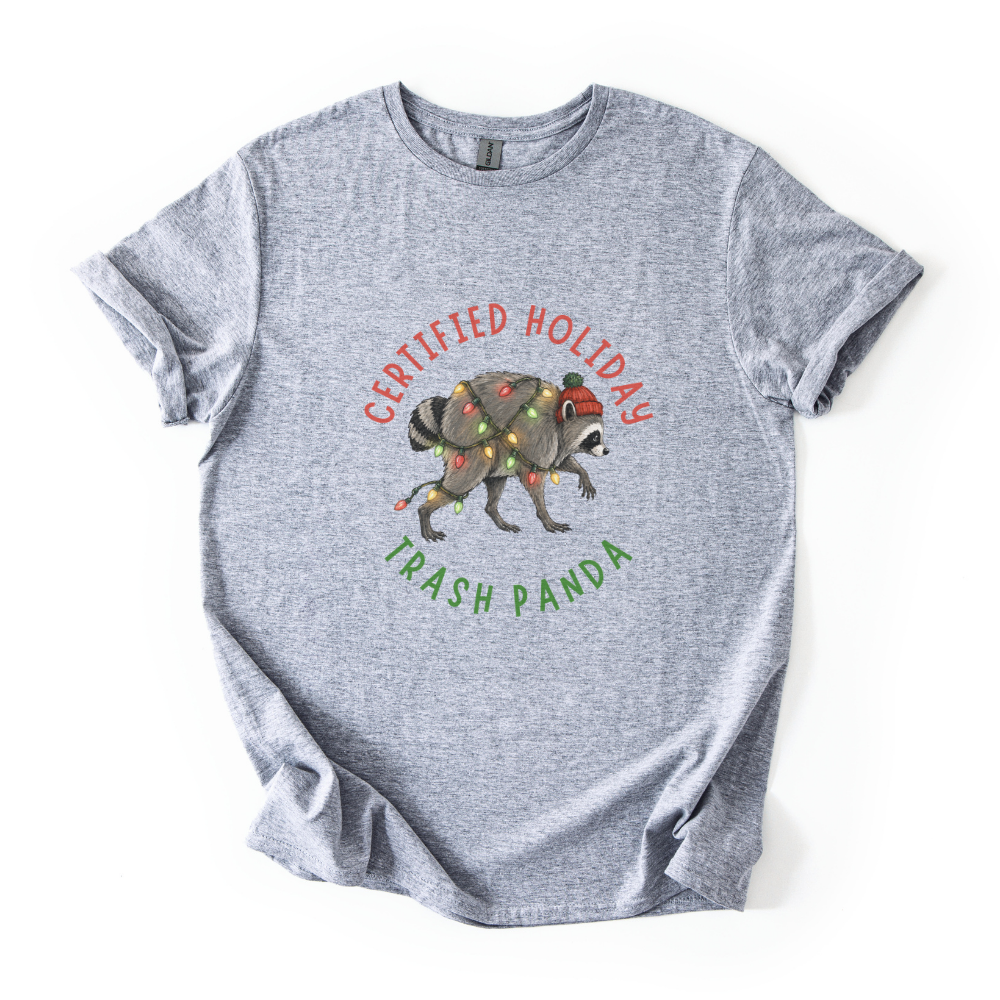 Christmas Raccoon Shirt, Funny Trash Panda Christmas Tee, Jimothy Raccoon Shirt, Raccoon Lover Gift, Funny Holiday Animal Tee
