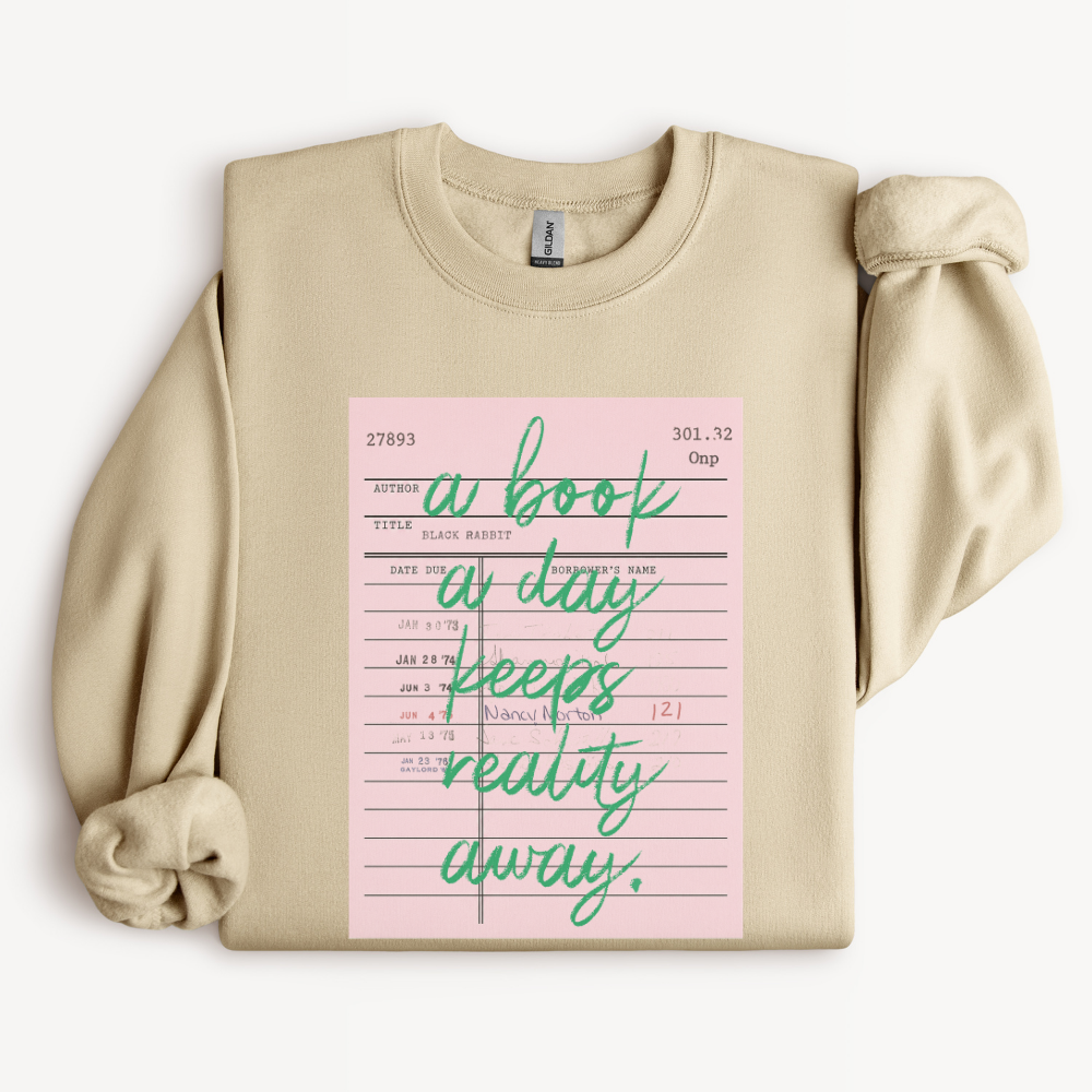 Reading Sweatshirt, Book Lover Gift, Bookish Crewneck, Gift for Avid Reader, Literary Sweatshirt, Cozy Bookworm Gift, Reader Apparel