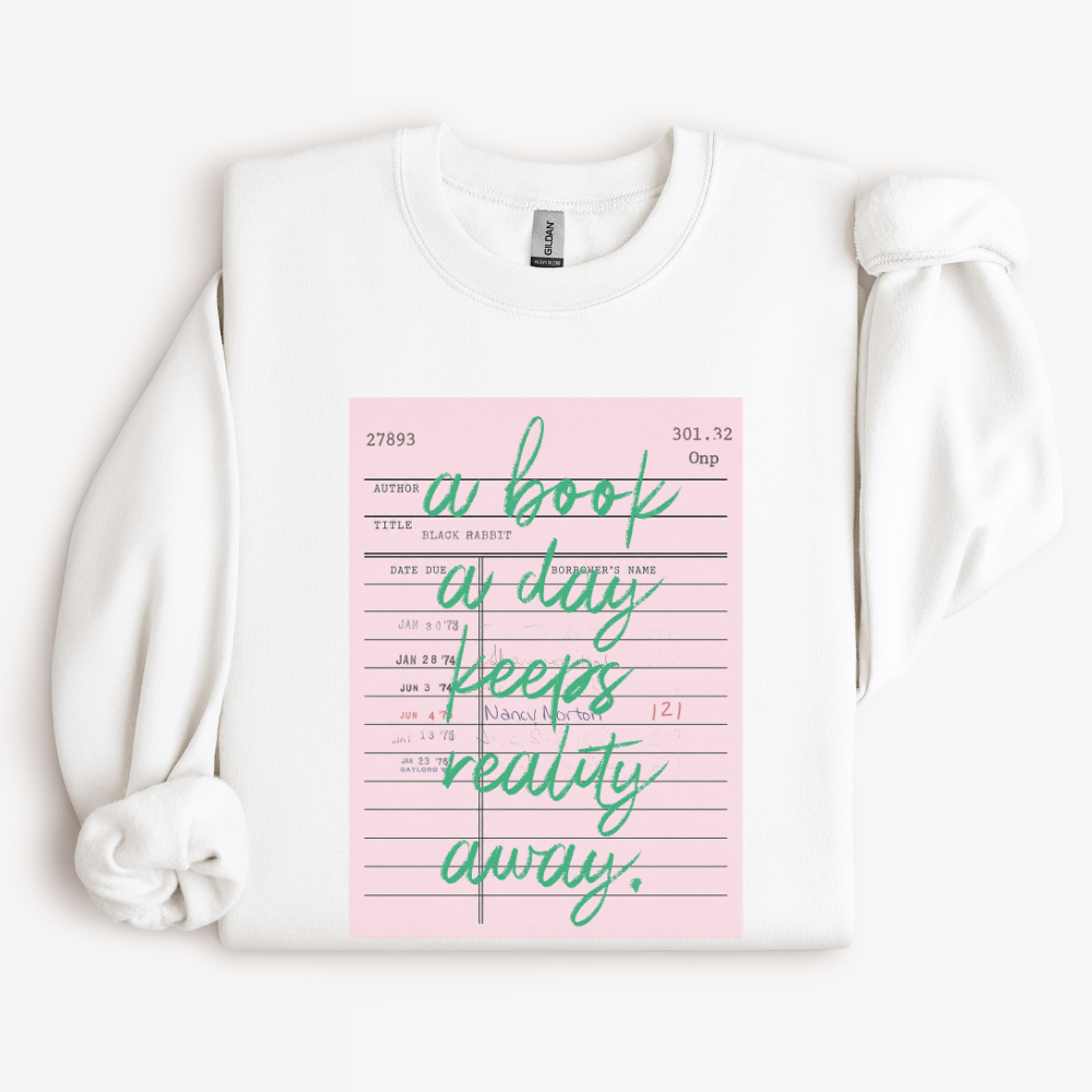 Reading Sweatshirt, Book Lover Gift, Bookish Crewneck, Gift for Avid Reader, Literary Sweatshirt, Cozy Bookworm Gift, Reader Apparel